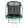ARLAND Батут премиум 8FT с внутренней страховочной сеткой и лестницей (Dark green) (ТЕМНО-ЗЕЛЕНЫЙ)